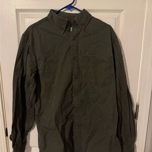 Mens Carhartt Long Sleeve Button Up Shirt Size Large Tall